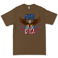 Cacao America eagle Premium Tee - CowhideDigitalArt