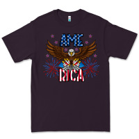 Plum America eagle Premium Tee - CowhideDigitalArt