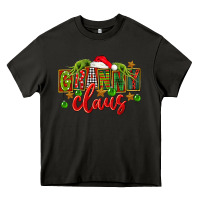 Asphalt christmas granny claus Heavy Core Tee - FaDigitalArtStudio