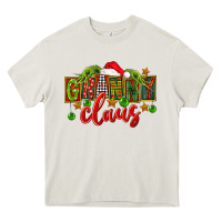 Cream christmas granny claus Heavy Core Tee - FaDigitalArtStudio
