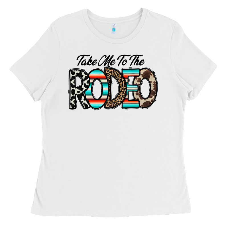 Take Me To The Rodeo Ladies Tee by CowhideDigitalArt | Teevron