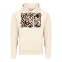 Vintage Artic brown zebra pattern background Vintage Hoodie - BarkalooDesign