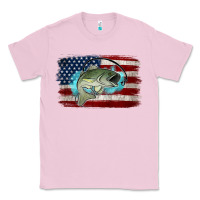 Bubblegum Pink American Flag Fish Classic Tee - Jasminsmagicworld