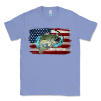 Colony Blue American Flag Fish Classic Tee - Jasminsmagicworld