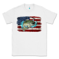 White American Flag Fish Classic Tee - Jasminsmagicworld