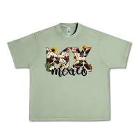 Oil Green mexico state cowhide serape cactus Urban Heavy Tee - RanaPortraitStore