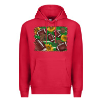 Cardinal American football background Premium Hoodie - BarkalooDesign
