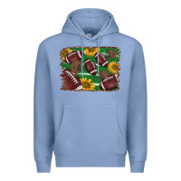 Colony Blue American football background Premium Hoodie - BarkalooDesign