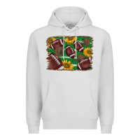 Dove Grey American football background Premium Hoodie - BarkalooDesign