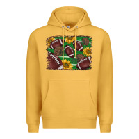 Mustard American football background Premium Hoodie - BarkalooDesign