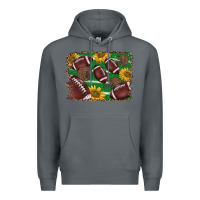 Rock American football background Premium Hoodie - BarkalooDesign