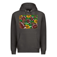 Smoke American football background Premium Hoodie - BarkalooDesign