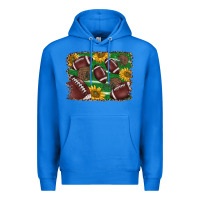True Royal American football background Premium Hoodie - BarkalooDesign