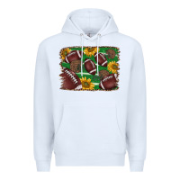 White American football background Premium Hoodie - BarkalooDesign