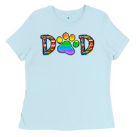 Baby Blue dad lgbt Ladies Tee - CowhideDigitalArt