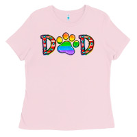 Bubblegum Pink dad lgbt Ladies Tee - CowhideDigitalArt
