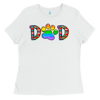 White dad lgbt Ladies Tee - CowhideDigitalArt