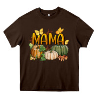 Chocolate Brown mama pumpkin Heavy Core Tee - BundleAndBundleShop