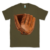 Army Green baseball glove Classic Tee - FaDigitalArtStudio