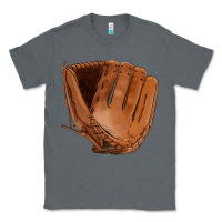Charcoal Heather baseball glove Classic Tee - FaDigitalArtStudio