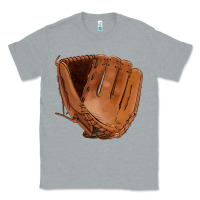 Heather Grey baseball glove Classic Tee - FaDigitalArtStudio