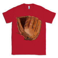 Red baseball glove Classic Tee - FaDigitalArtStudio