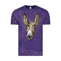Cloud Purple american mammoth jackstock donkey  face Vintage Tee - LillyAllenDesigns
