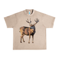 French Oak Mule Buck Deer Urban Heavy Tee - LillyAllenDesigns