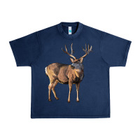Navy Mule Buck Deer Urban Heavy Tee - LillyAllenDesigns