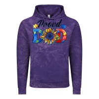Cloud Purple proud dad autism Vintage Hoodie - BarkalooDesign