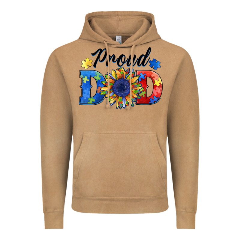 Proud Dad Autism Vintage Hoodie by BarkalooDesign | Teevron