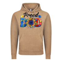 Vintage Coffee proud dad autism Vintage Hoodie - BarkalooDesign