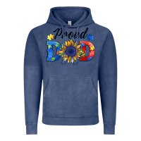 Vintage Denim proud dad autism Vintage Hoodie - BarkalooDesign