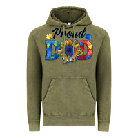 Vintage Olive proud dad autism Vintage Hoodie - BarkalooDesign