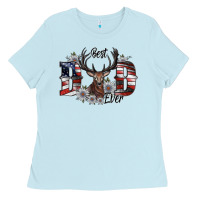 Baby Blue best dad ever Ladies Tee - SublimationCraftShop