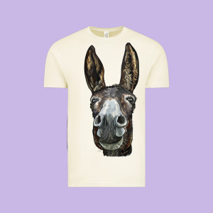 Donkey  Face Vintage Tee Designed By Lillyallendesigns
