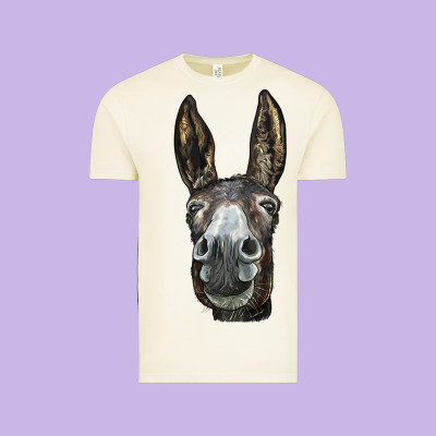 Donkey  Face Vintage Tee Designed By Lillyallendesigns