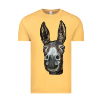 Vintage Mustard Donkey  Face Vintage Tee - LillyAllenDesigns