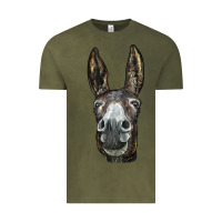 Vintage Olive Donkey  Face Vintage Tee - LillyAllenDesigns