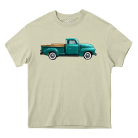 Mossy western truck side view Heavy Core Tee - FaDigitalArtStudio