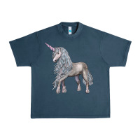 Midnight Navy Unicorn Urban Heavy Tee - LillyAllenDesigns