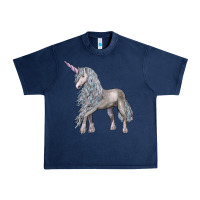 Navy Unicorn Urban Heavy Tee - LillyAllenDesigns