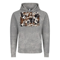 Cloud Rock black and brown cowhide background Vintage Hoodie - BarkalooDesign