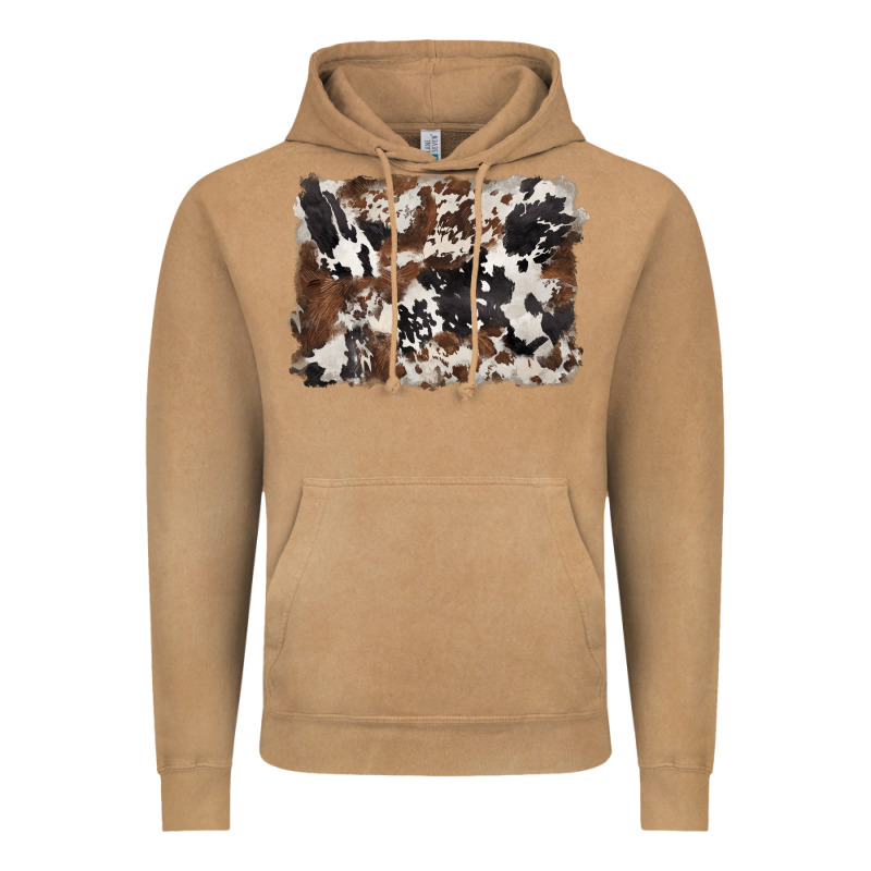 Black And Brown Cowhide Background Vintage Hoodie by BarkalooDesign | Teevron