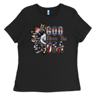 Black god bless the usa Ladies Tee - SublimationCraftShop