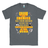 Charcoal Heather crushs your enemies merch Classic Tee - baoMotion