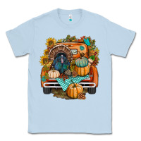 Dusty Blue thanksgiving truck bbs Classic Tee - BundleAndBundleShop