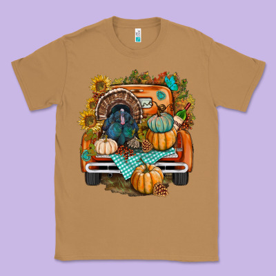 Thanksgiving Truck Bbs Classic Tee Designed By Bundleandbundleshop