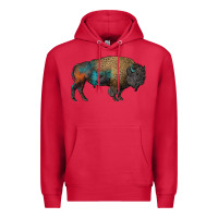 Cardinal leopard bison Premium Hoodie - RanaPortraitStore