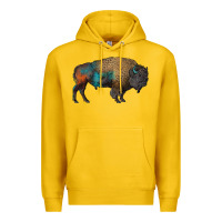 Lemon leopard bison Premium Hoodie - RanaPortraitStore